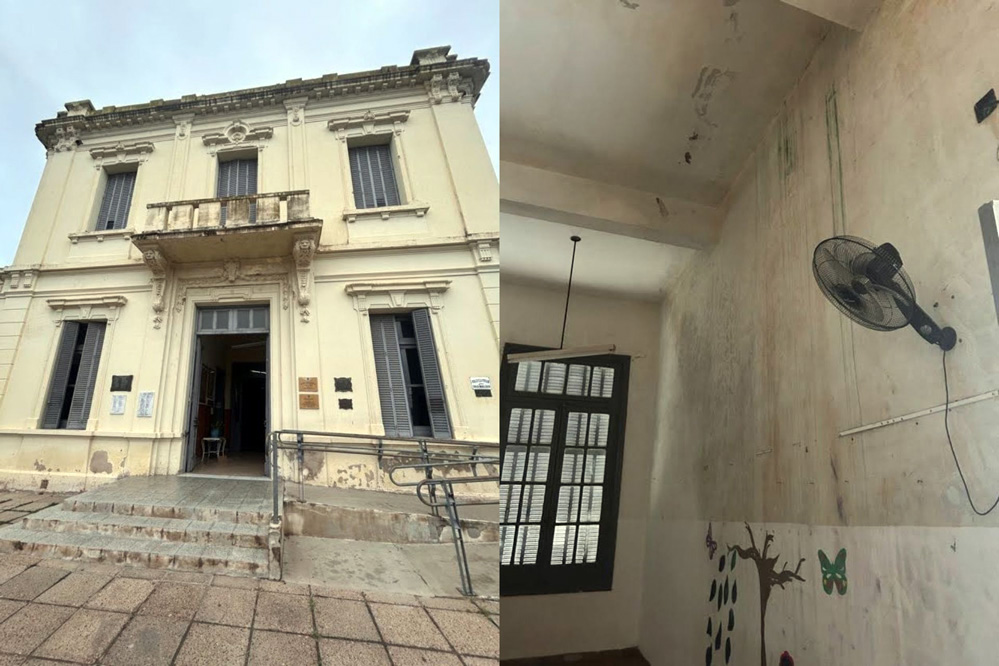 Se ejecutarán obras de impermeabilización y saneamiento en una histórica escuela de Nogoyá