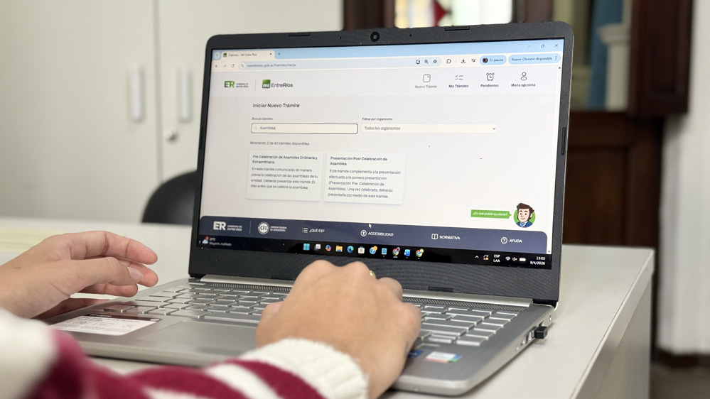 Asociaciones civiles y fundaciones podrán hacer trámites de manera digital y sin viajar a Paraná